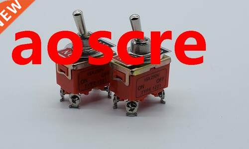 1 Pcs Metal Resin AC 250V 15A Amps On/Off 2 Position Dpst To