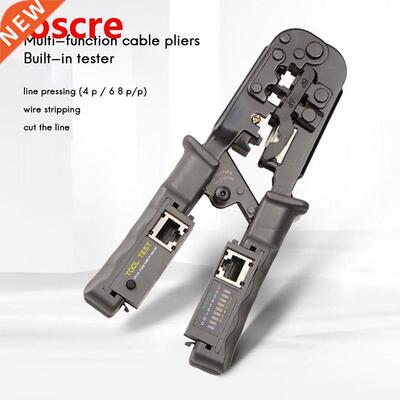 RJ45 Network Cable Crimper Cable Tester Ratchet Tool 8P 6P 4