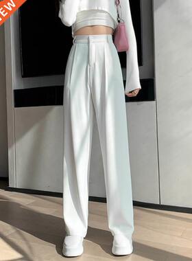 Casual High Waist Loose Wide Leg Pants for Women Spring Autu