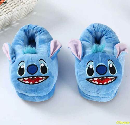 Hot Sale Winter Cartoon Cotton Slippers Cute Stitch Plush Sl