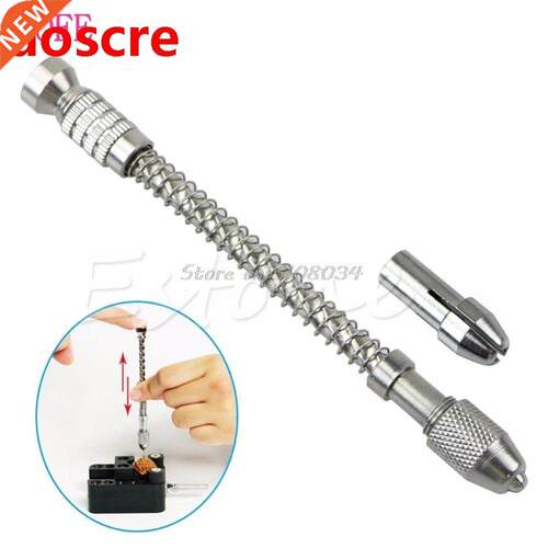 New Mini Pin Vise Wood Spiral Hand Push Drill Chuck Micro Tw