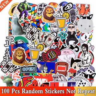 100 PCS Mix Style Colorful Cute Stickers for Home Decor Dec