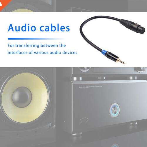 3.5mm Male to XLR Fale Audio Cable Adapter for Cannon Ster