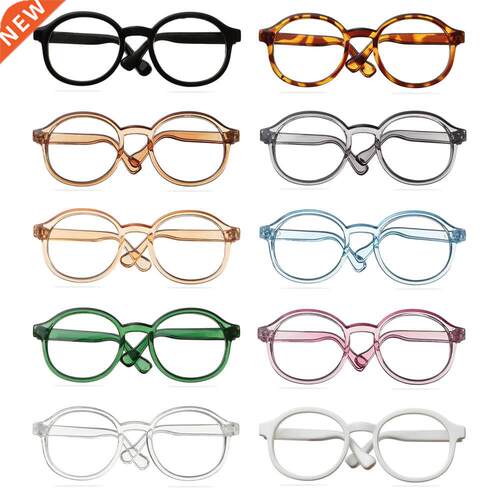 Round Frame Miniature Eyewear Clear Lens Candy Color Eyeglas