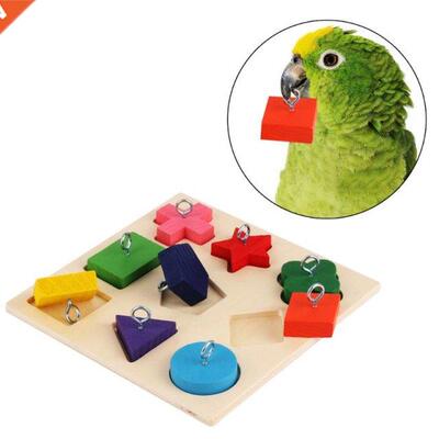 Pet Educational Toys Birds Parrot Interactive Training Color