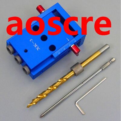 Woodworking Oblique hole locator Pocket Hole Jig Kit Set Hol