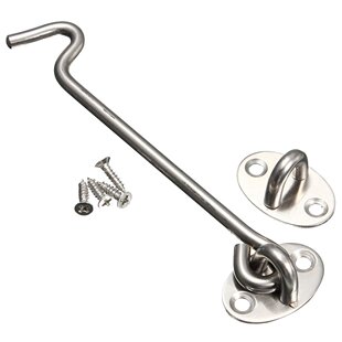 Heavy Duty Cabin Hook and Eye Lock for Shed, Gate or Garage