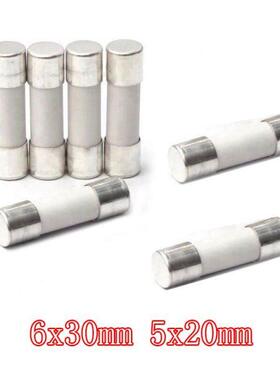 10pcs Fast blow Ceramic Fuse 5mm x 20mm 6x30 T 0.5A 1A 2A 3
