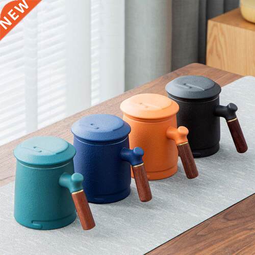 Ceramc ntegrated Flter Tea Cup Handmade Boutque Ceramc