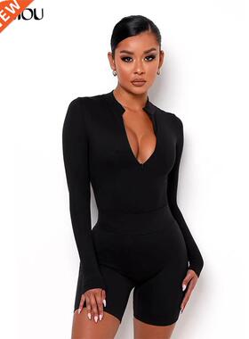 Kliou Solid Casual Style Two Piece Outfit Women Hipster Skin