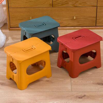 Plastic Folding Step Stool Home Train Outdoor Storage Foldab