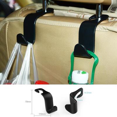 *2pc Car Seat Back Hooks Hanger Organizer niversal Headrest