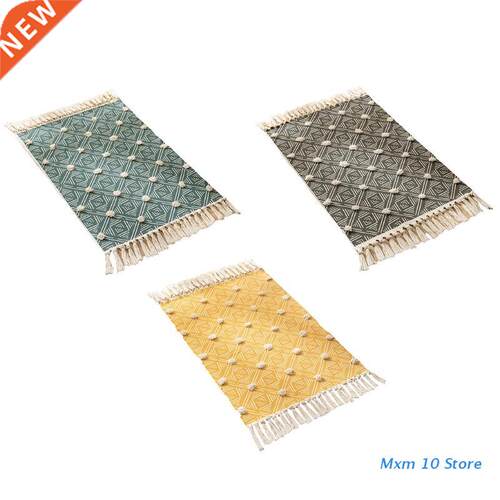 Bohemian Rugs Carpet with Tassel Woven Bohemian Mat Indoor T