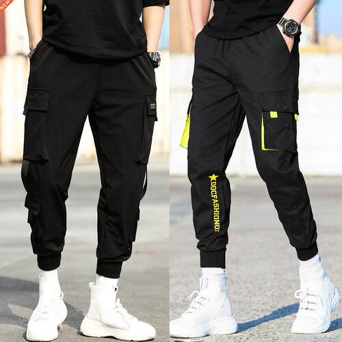 Casual Fashion Breathable Ankle Pocket Drawstring Pantalones