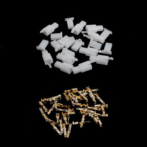 10 Sets 2.8mm 2 Pin Electrical Wire Connector Male Female Pl