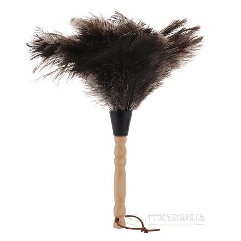 Anti-Static Ostrich Feather Fur Brush Duster Dust Cleaning T