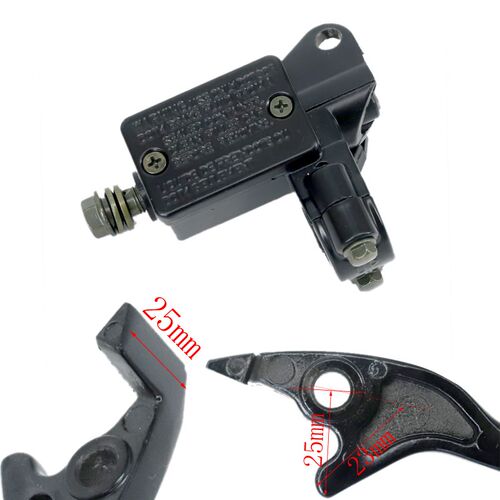 Universal Motorcycle Brake Pump Body Silver Brake Master Cyl