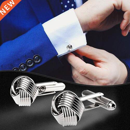 Quality Mens Stainless Steel Shirt Cufflinks French Round Kn