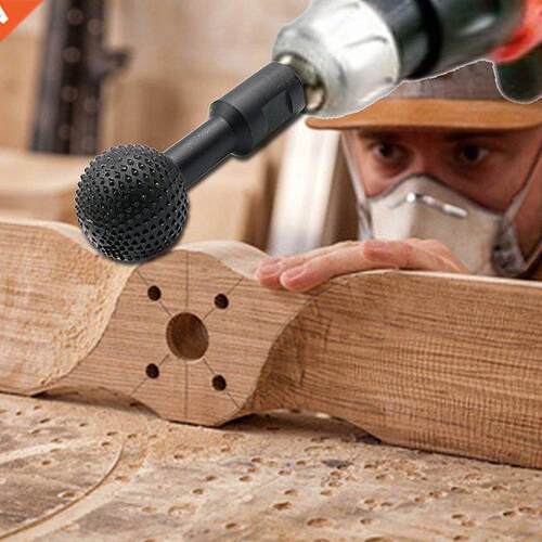 Woodworking Ball Chisel Carving Grooving Grinder Heads File