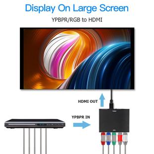 YPBPR RGB to HDMI-Compatible 1080P to RGB Component Video +R