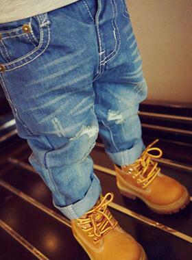 2-6T Jeans For Boys Toddler Kid Baby Spring Clothes Holes Lo