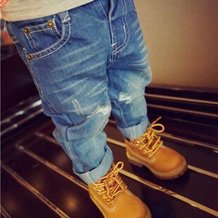 2-6T Jeans For Boys Toddler Kid Baby Spring Clothes Holes Lo