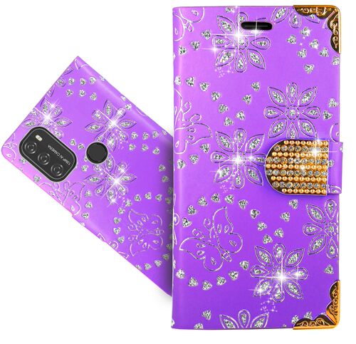 Bling Wallet Case Holder Leather Cover Capa Coque For Nokia