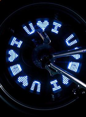 Waterproof LED Letter Flash Wheel Tyre Valve Light for Car B