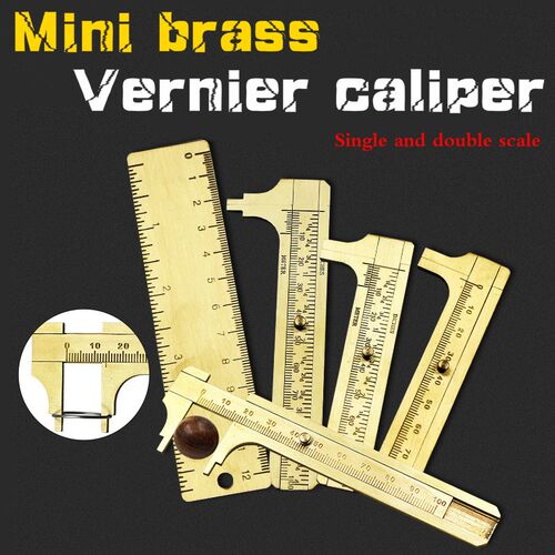 1PCS 60-120mm High quality Mini Brass Caliper Pure Copper Ve