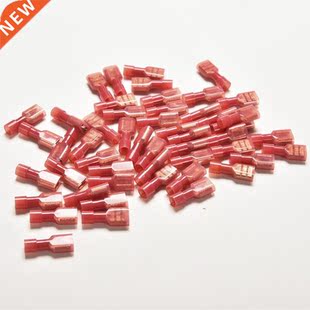 50pcs Red Female nsulated Electrc Connector Crmp Bullet t