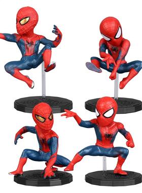 Marvel Avengers Spider Man 4pcs/Set 6-8cm Action Figure Post