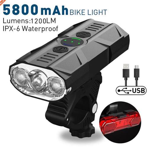 New Waterproof Back Headlight Lamp Flashlight Set Mountain c