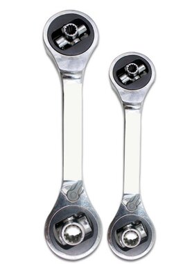 8 in1 Double Head Ratchet Wrench Ended Spanner Kits Chrome V