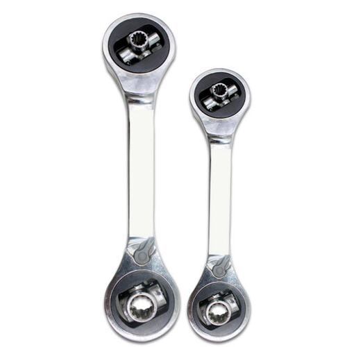 8 in1 Double Head Ratchet Wrench Ended Spanner Kits Chrome V