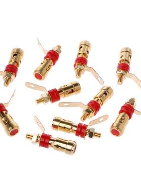10Pcs/Set Brass Speaker Bndng Post Sprng Loaded Press Sub