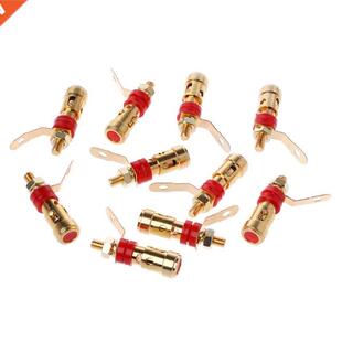 10Pcs/Set Brass Speaker Bndng Post Sprng Loaded Press Sub