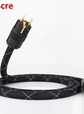 8N Copper SCHUKO Power Cable Gold plated EUR power plug cabl