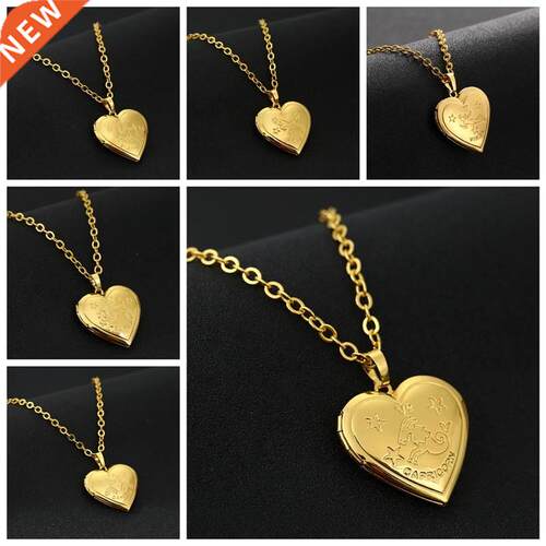 Twelve Constellations Locket Pendants For Women Men Openabl