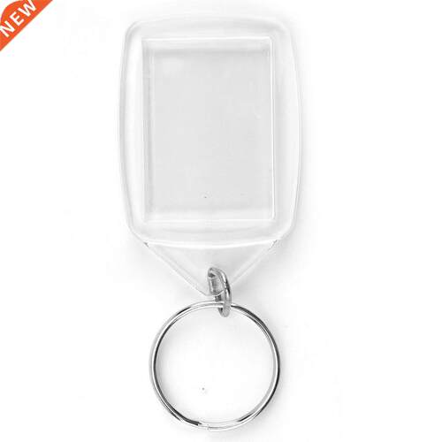 100PCS Acryl Blanco Clear Sleutelhangers 35x25 MM Plaats Fot