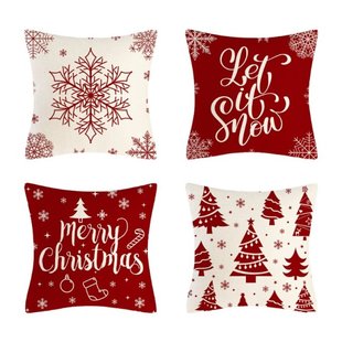 Christmas Decorations Pillow Cover 18x18 Inch Winter Holiday