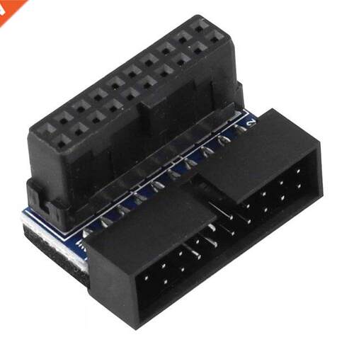 USB 3.0 19pn 20pn Male To Female Extenson Adapter 90 Degr