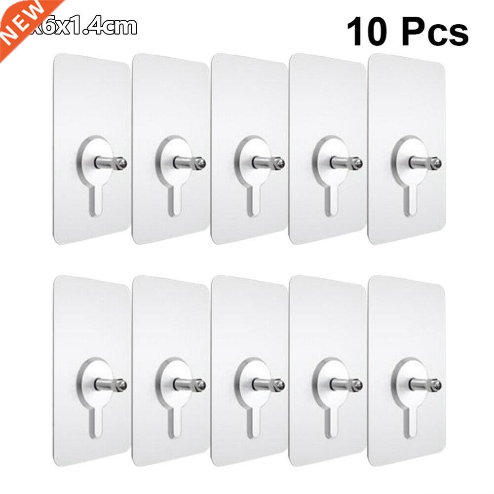 10pcs Punch-Free Non-Marking Strong Adhesive Screw Stickers