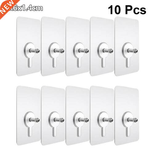 10pcs Punch-Free Non-Marking Strong Adhesive Screw Stickers
