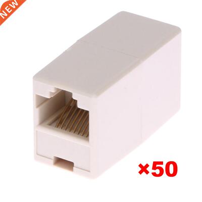 50pcs RJ45 Cat5 8P8C Socket Connector Coupler For Extension