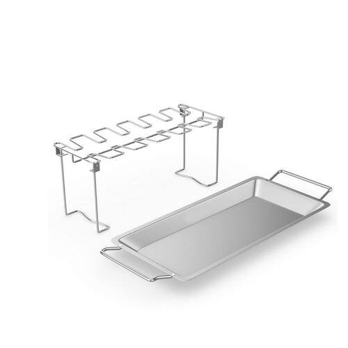 Chicken Wing Leg Rack Grill Smoker Oven Stainless Steel Ver