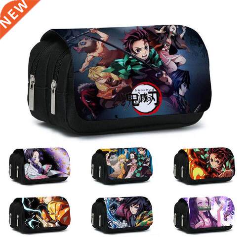 1Pcs Anime Don Slayer Kimetsu No Yaiba Pencil Case Zipper