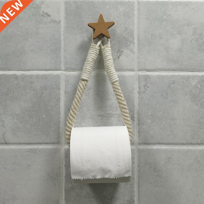 Vintage Towel Hanging Rope Toilet Paper Holder Home Hotel Ba