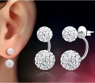 Promotion 925 sterling silver fashion U bend earring shiny S