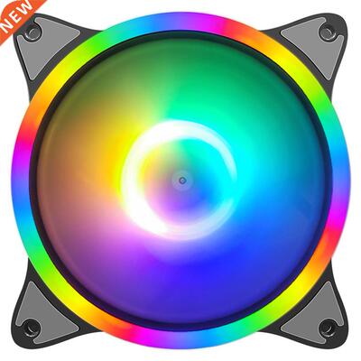 COOLMOON 4 Pin RGB 120mm Computer Case Fan Quiet 12CM Coolin