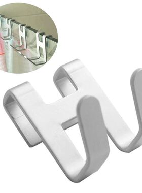 1PC Space Aluminum Metal Hook Shower Frameless Glass Door Ho